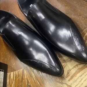 NWB Encore Fiesso GENUIN LEATHER Loafer DRESS SHOE FI3240 black